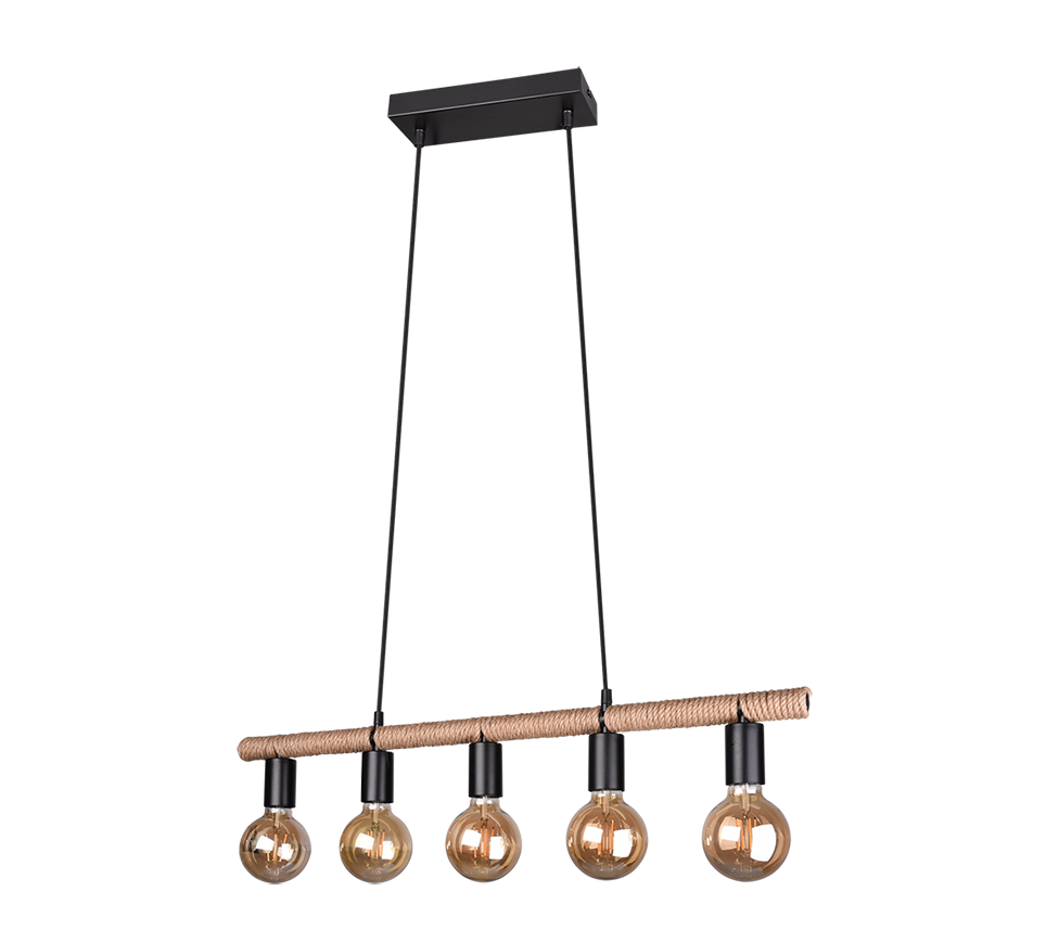 EINAR | Pendant | Black mat | Metal