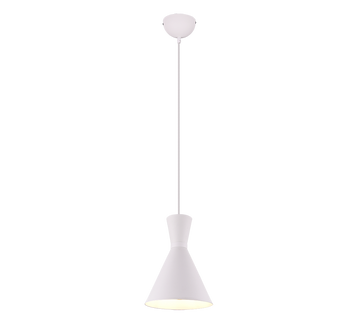 ENZO | Pendant | White mat | Metal