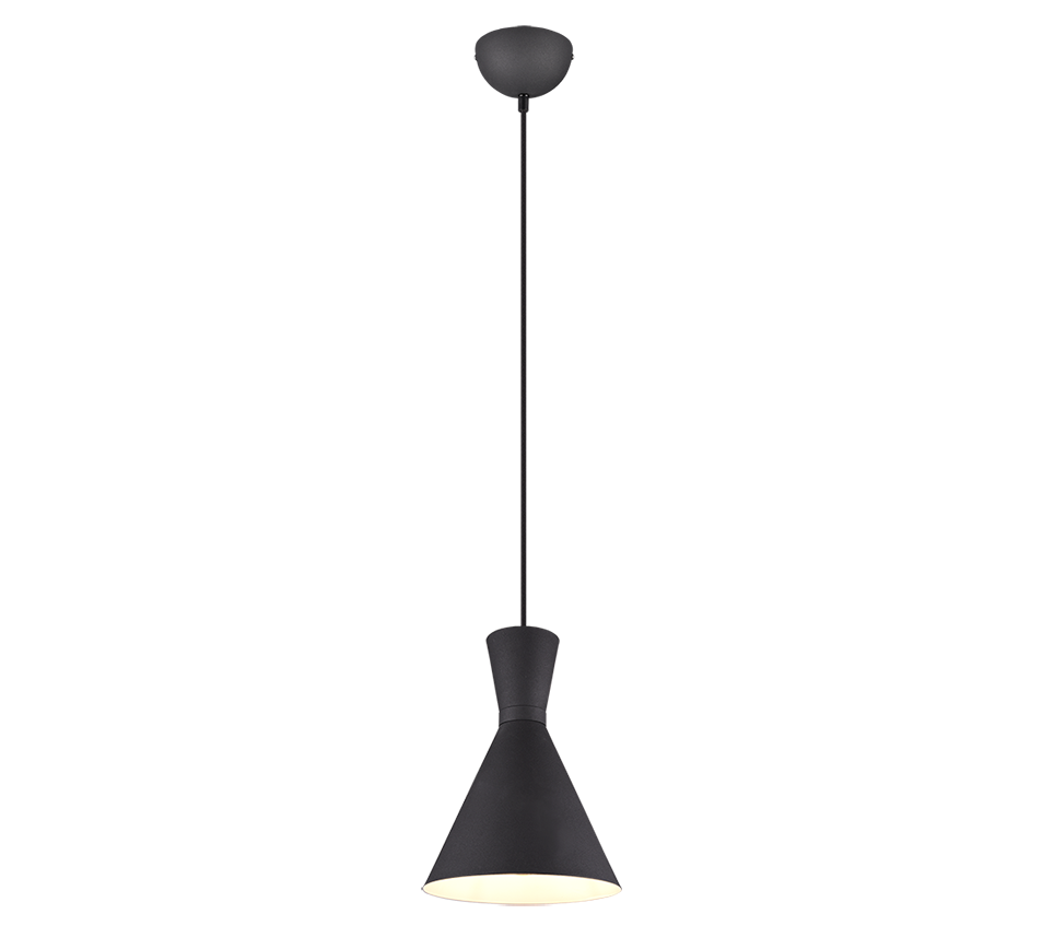 ENZO | Pendant | Black mat | Metal