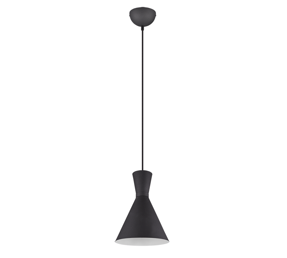 ENZO | Pendant | Black mat | Metal