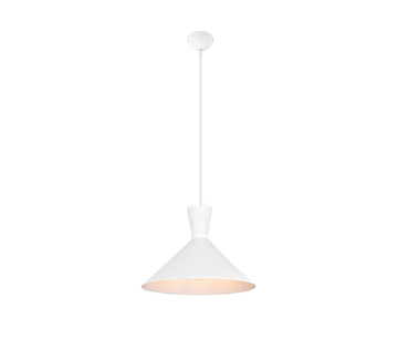 ENZO | Pendant | White mat | Metal