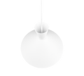 ENZO | Pendant | White mat | Metal
