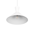 ENZO | Pendant | White mat | Metal