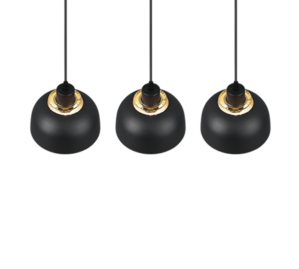 PUNCH | Pendant | Black mat | Metal