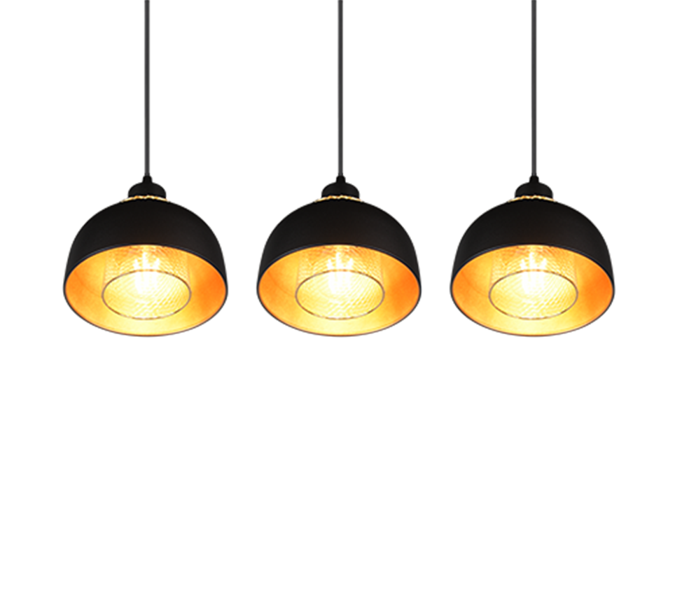 PUNCH | Pendant | Black mat | Metal