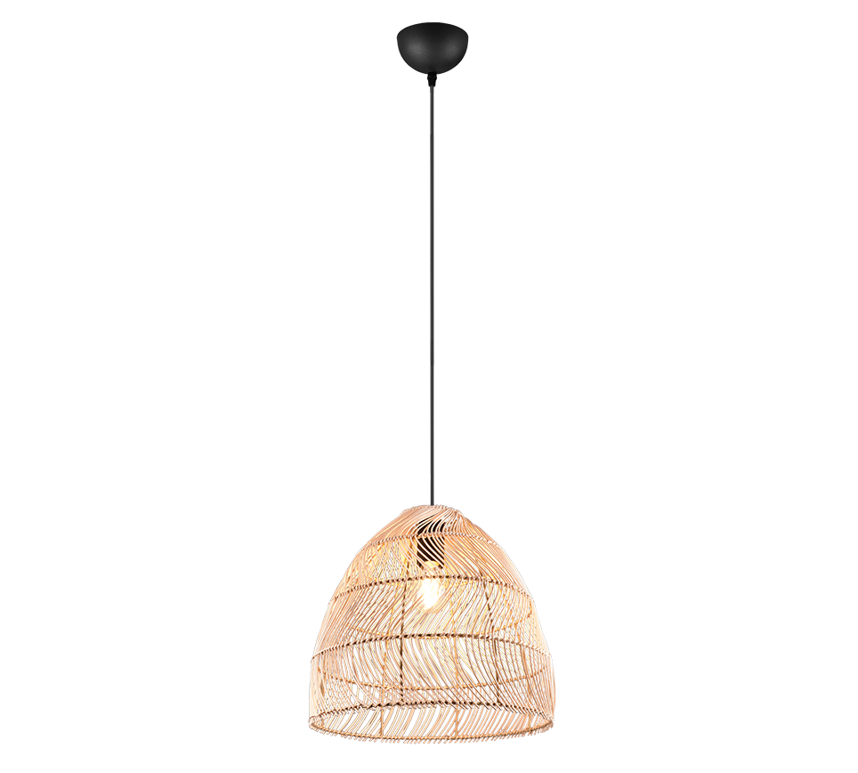 RIKE | Pendant | Natural finish | Rattan meshwork