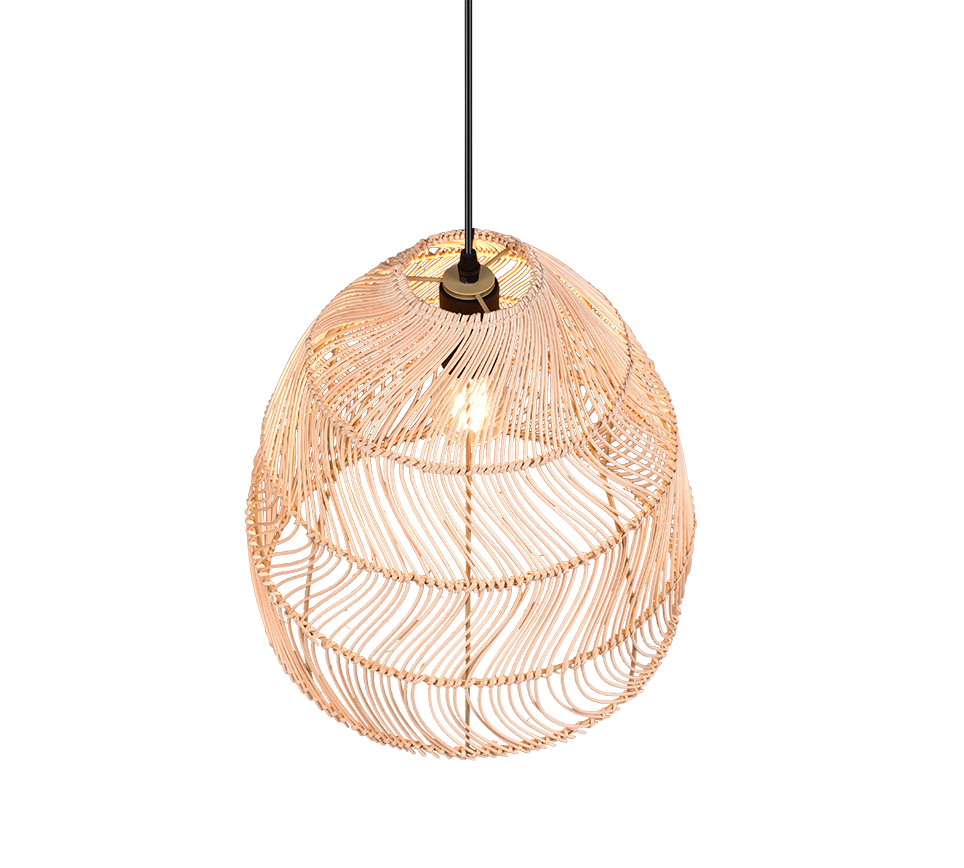 RIKE | Pendant | Natural finish | Rattan meshwork