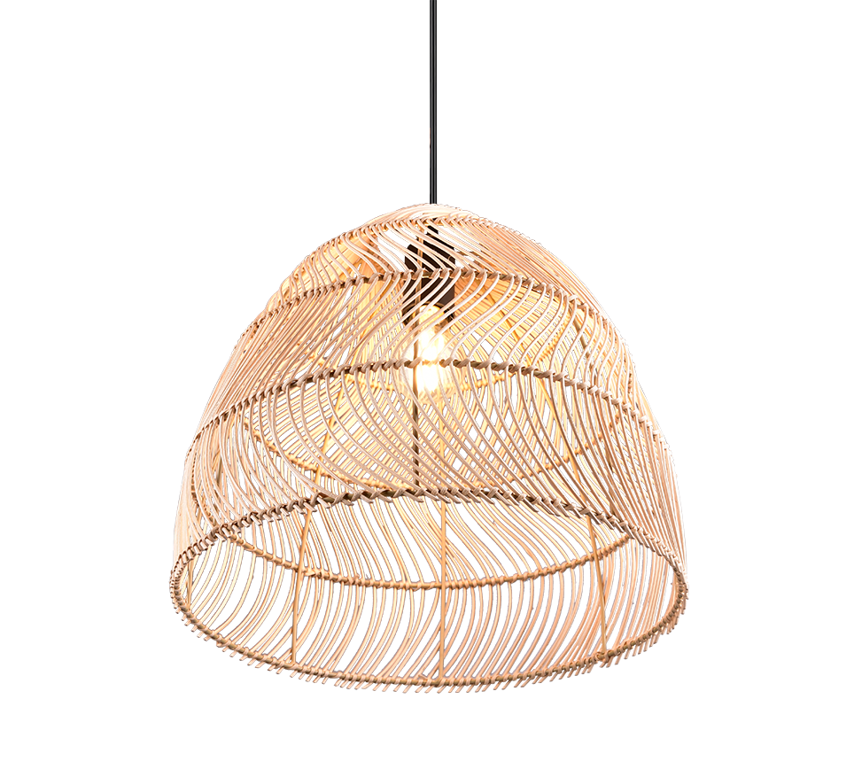 RIKE | Pendant | Natural finish | Rattan meshwork