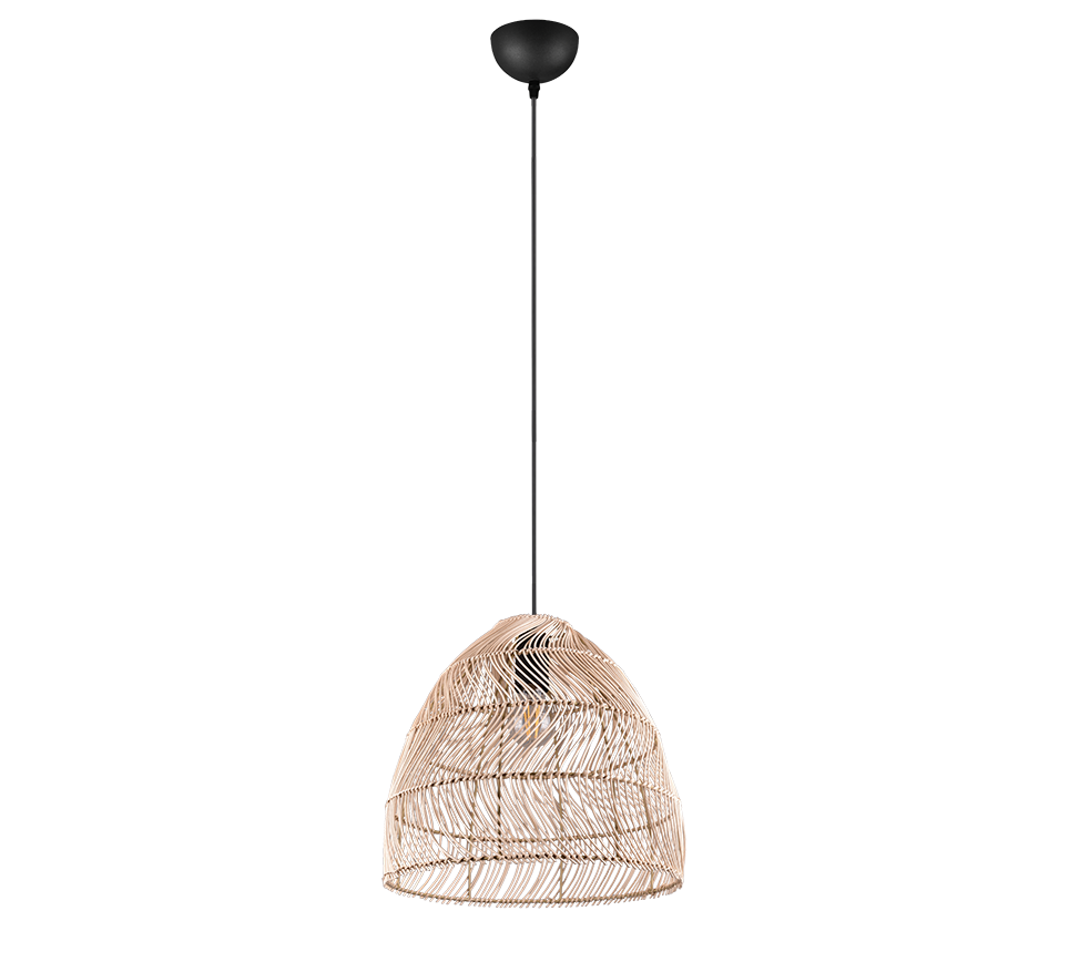RIKE | Pendant | Natural finish | Rattan meshwork