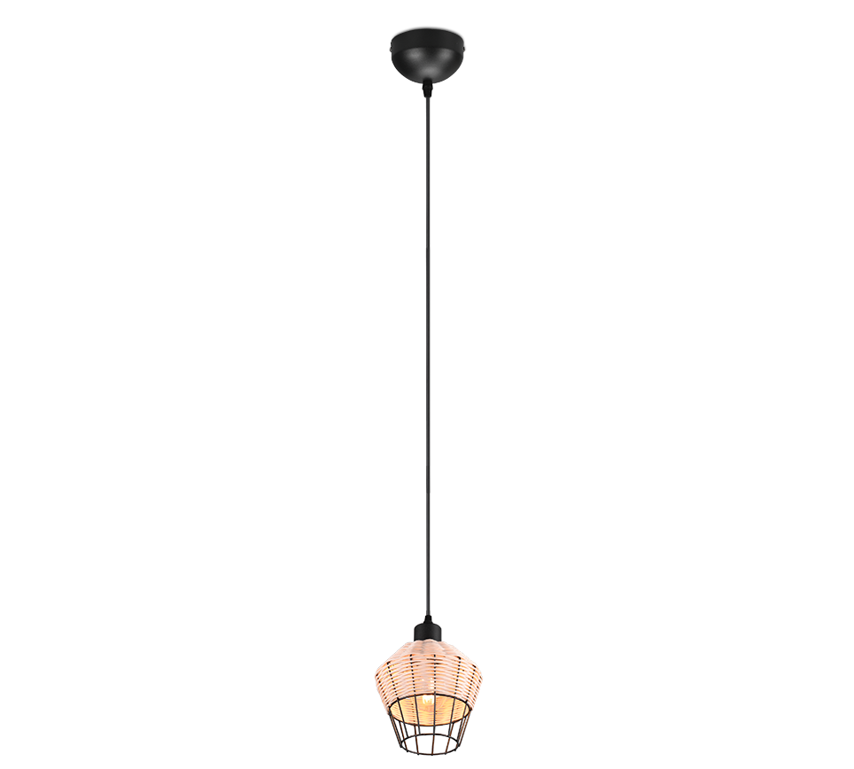 BORKA | Pendant | Natural finish | Rattan meshwork