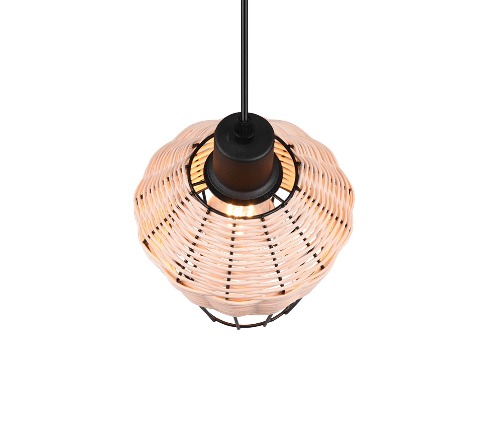 BORKA | Pendant | Natural finish | Rattan meshwork