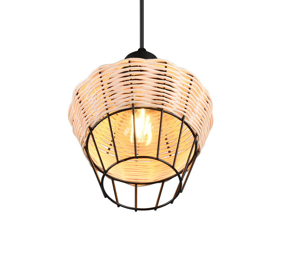 BORKA | Pendant | Natural finish | Rattan meshwork