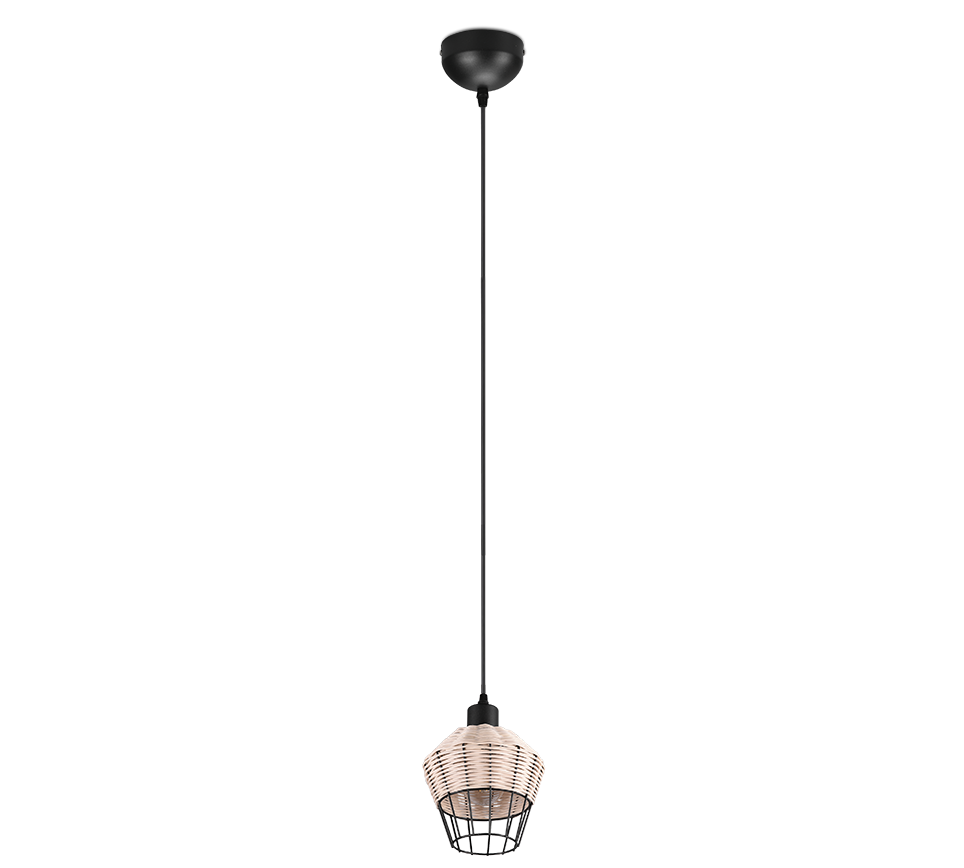 BORKA | Pendant | Natural finish | Rattan meshwork