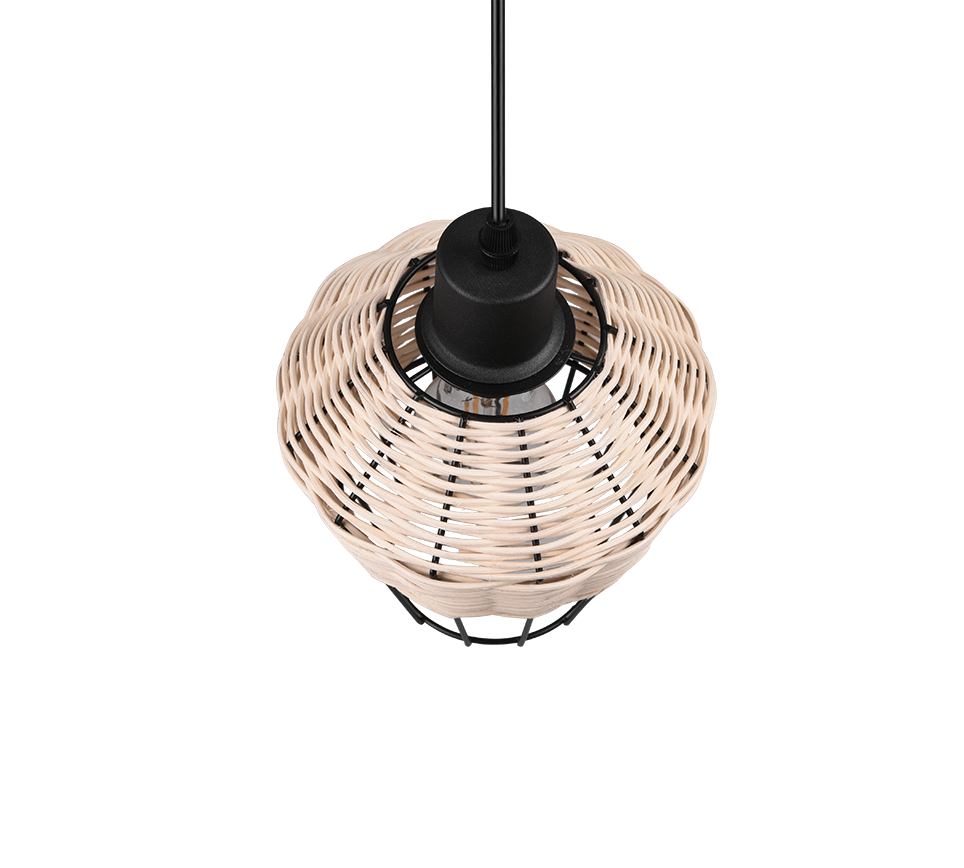 BORKA | Pendant | Natural finish | Rattan meshwork