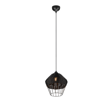 BORKA | Pendant | Black | Rattan meshwork