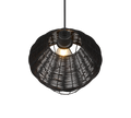 BORKA | Pendant | Black | Rattan meshwork