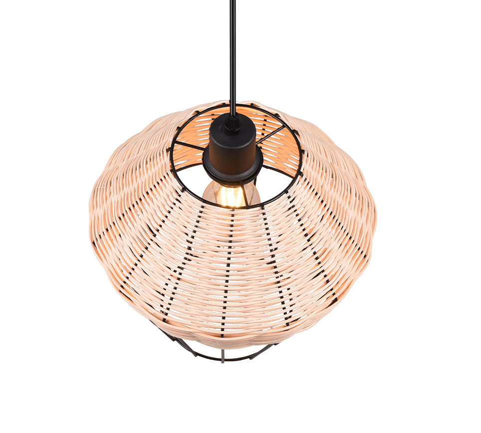 BORKA | Pendant | Natural finish | Rattan meshwork
