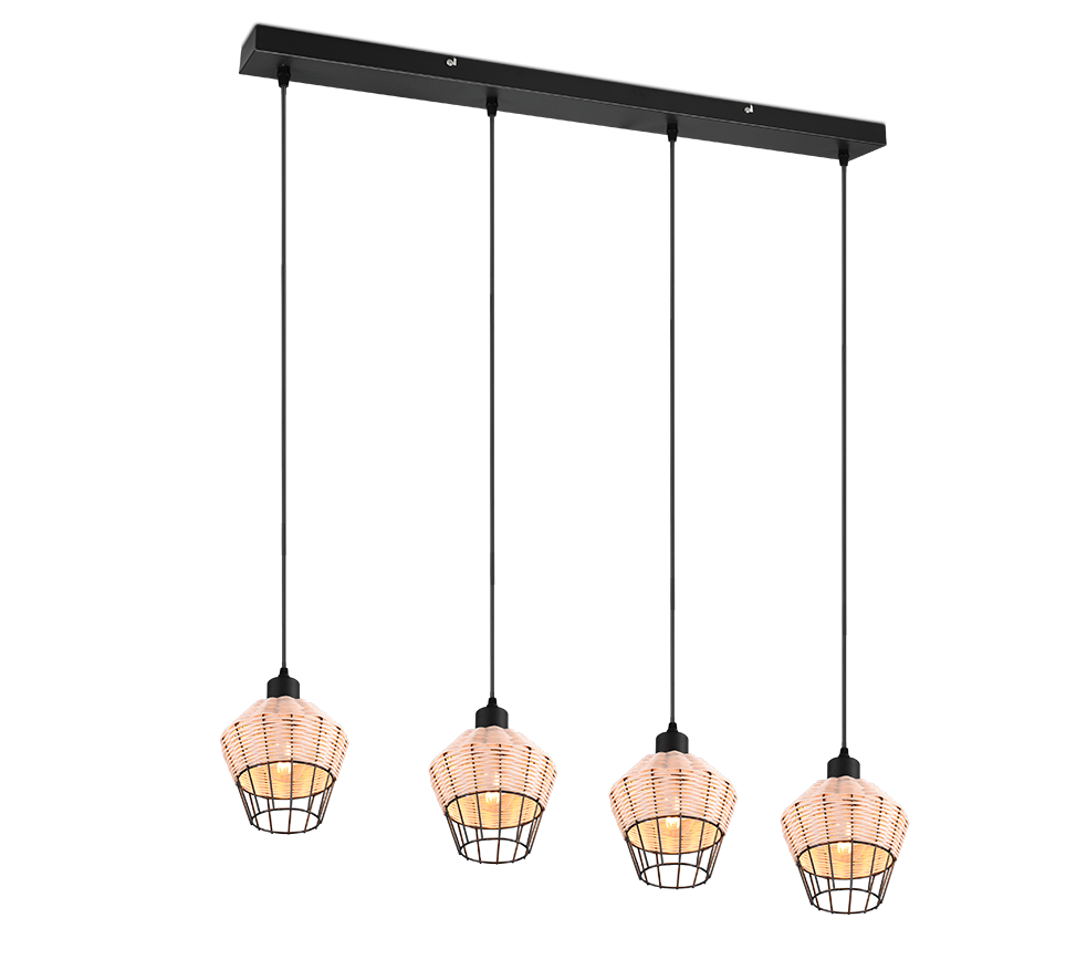 BORKA | Pendant | Natural finish | Rattan meshwork