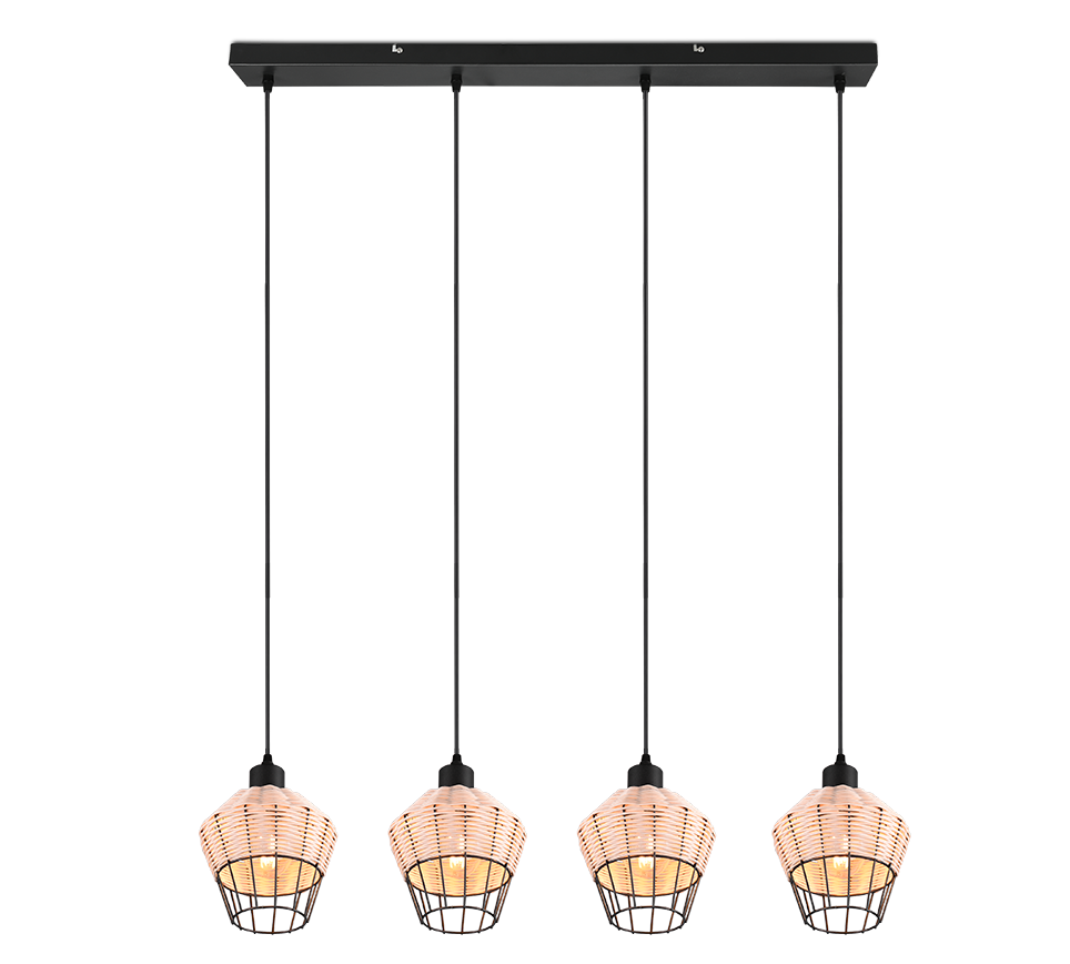 BORKA | Pendant | Natural finish | Rattan meshwork