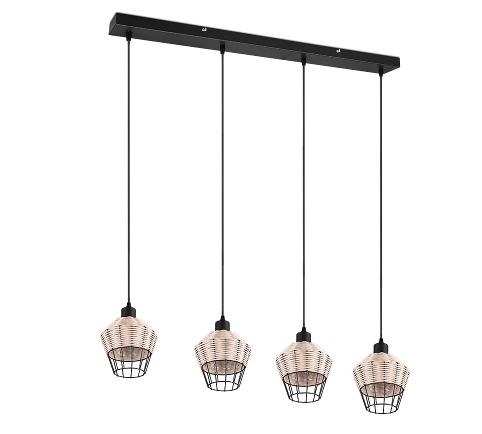 BORKA | Pendant | Natural finish | Rattan meshwork