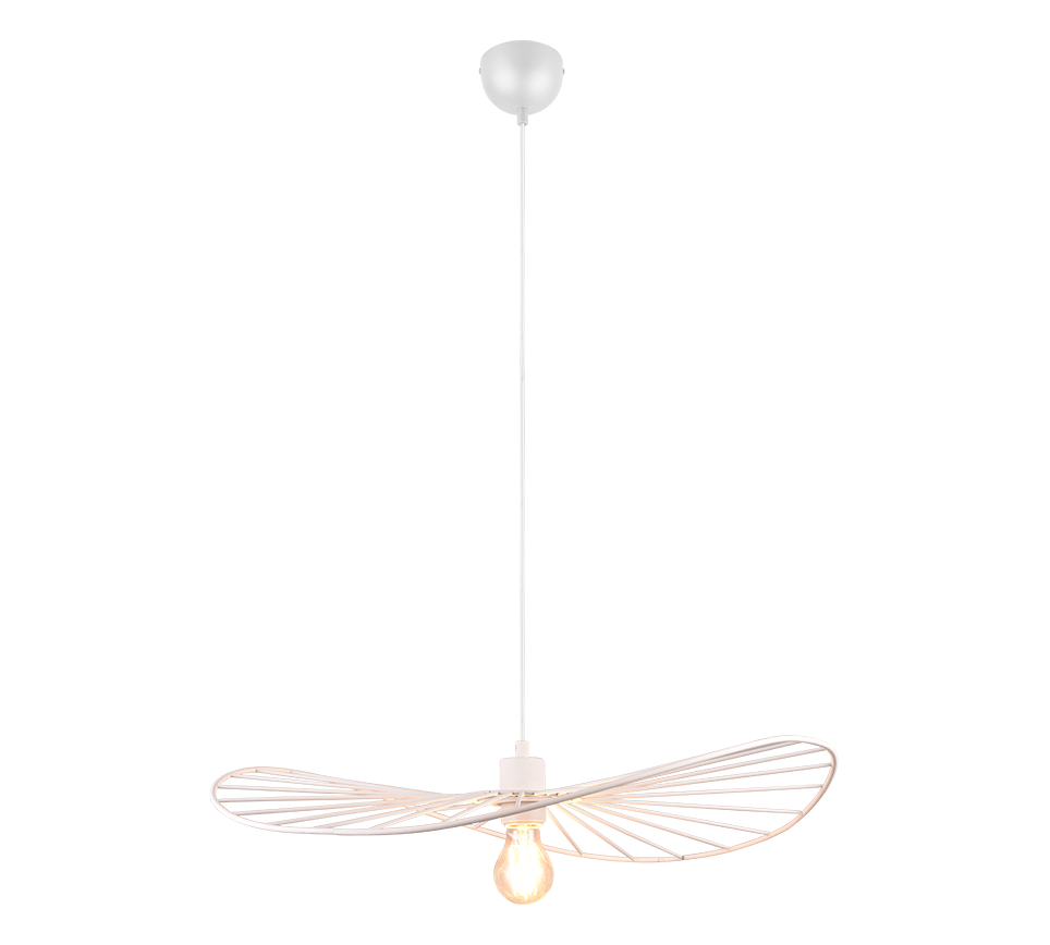 CHAPEAU | Pendant | White mat | Metal