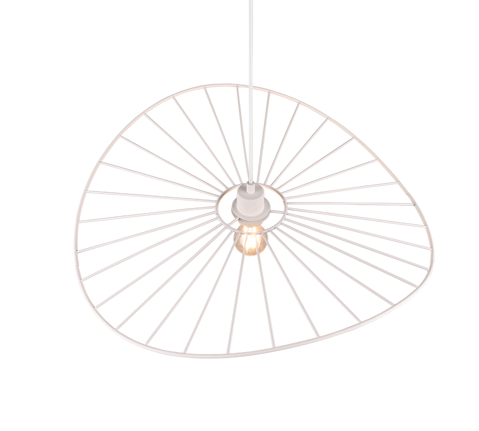 CHAPEAU | Pendant | White mat | Metal