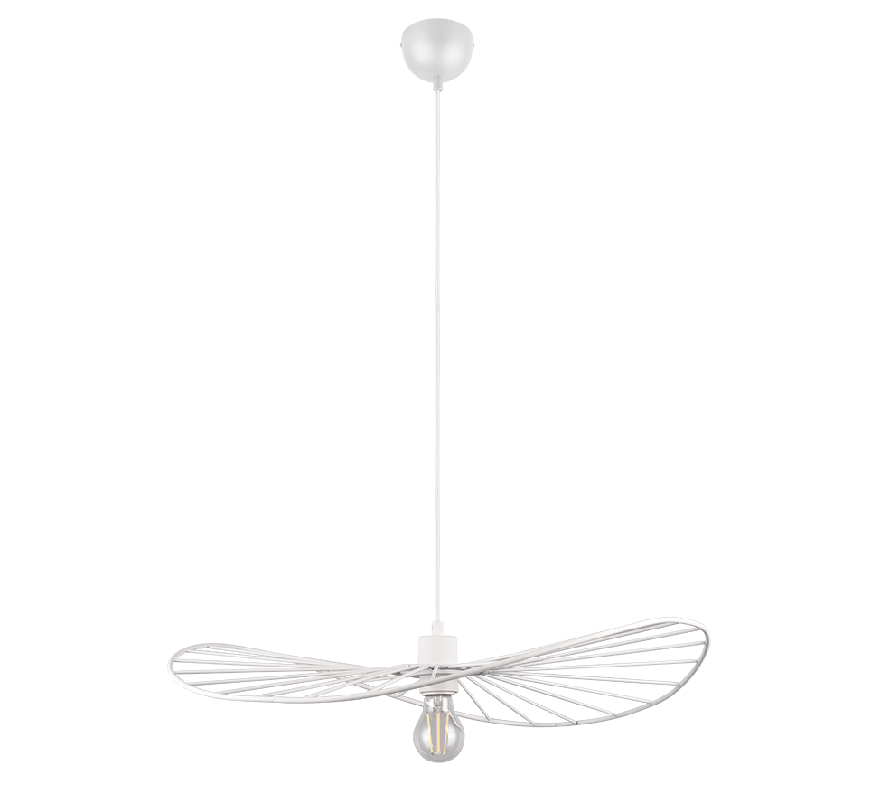 CHAPEAU | Pendant | White mat | Metal