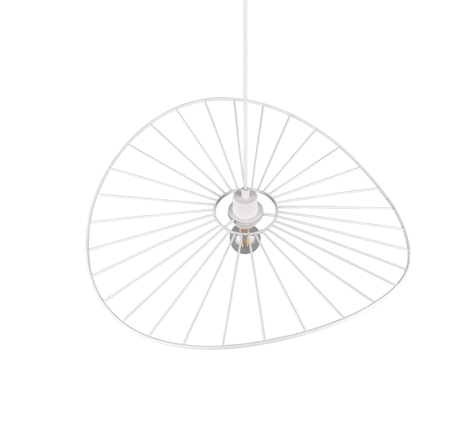 CHAPEAU | Pendant | White mat | Metal