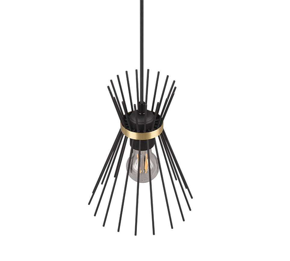 ROD | Pendant | Schwarz-Gold | Metal