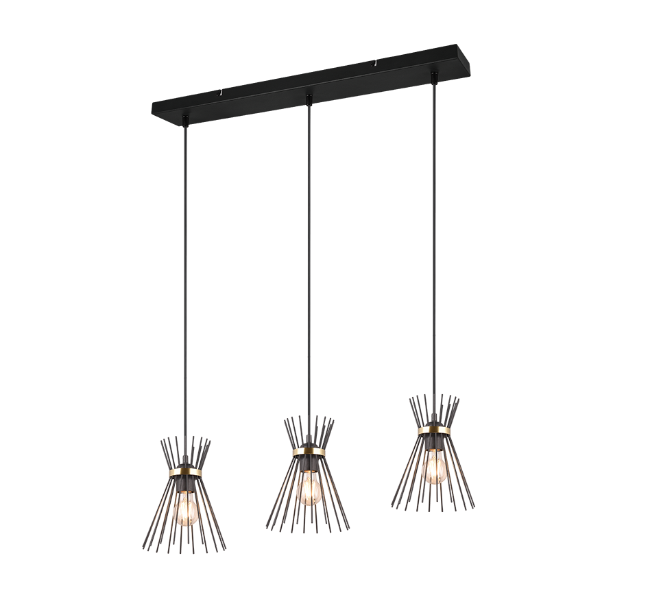 ROD | Pendant | Schwarz-Gold | Metal