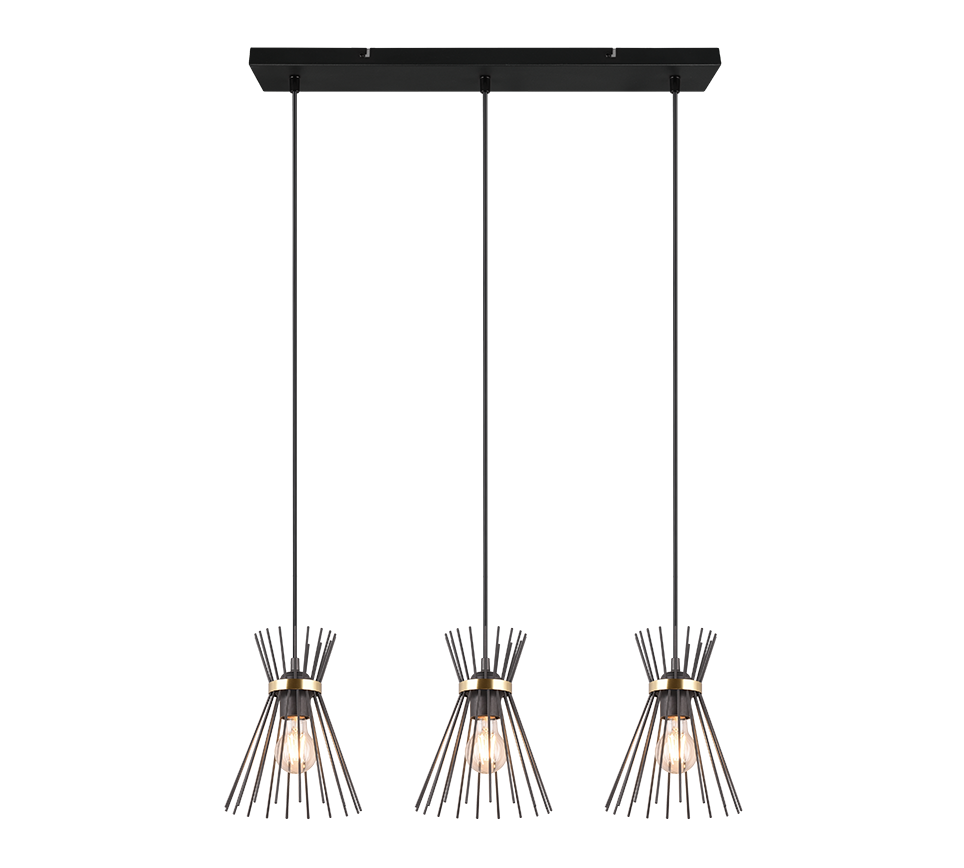 ROD | Pendant | Schwarz-Gold | Metal