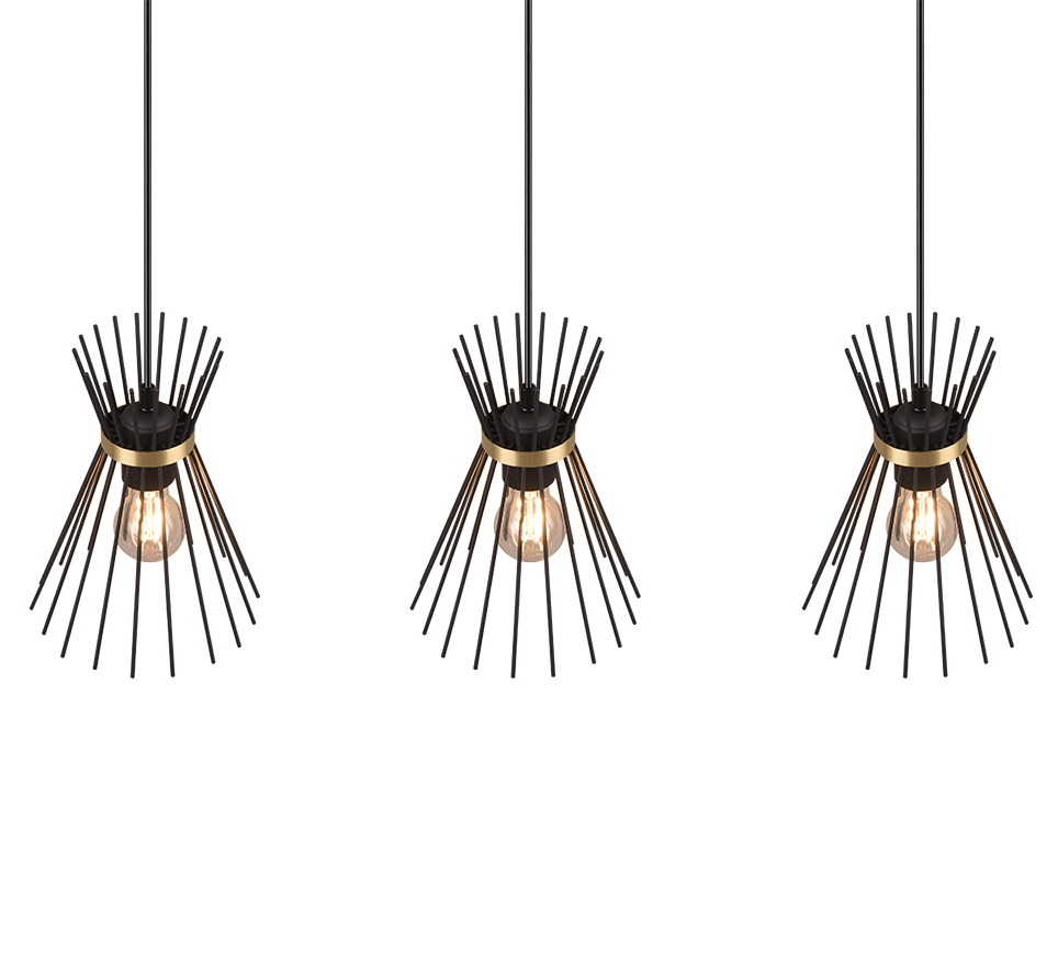 ROD | Pendant | Schwarz-Gold | Metal