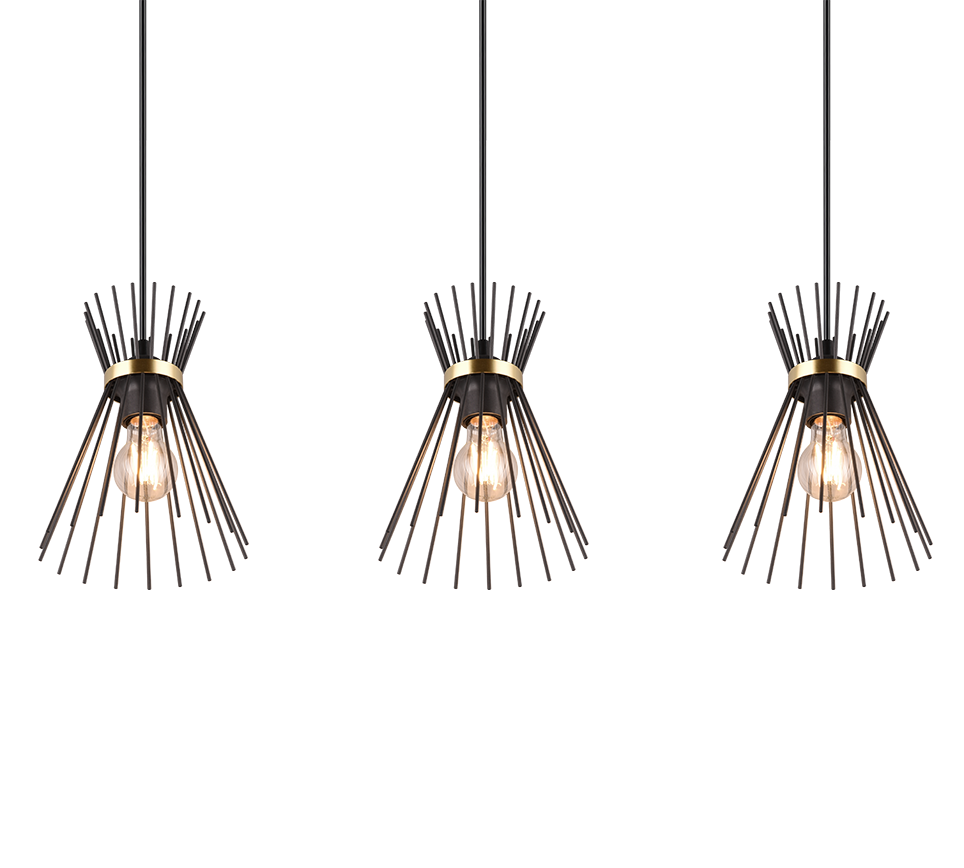 ROD | Pendant | Schwarz-Gold | Metal
