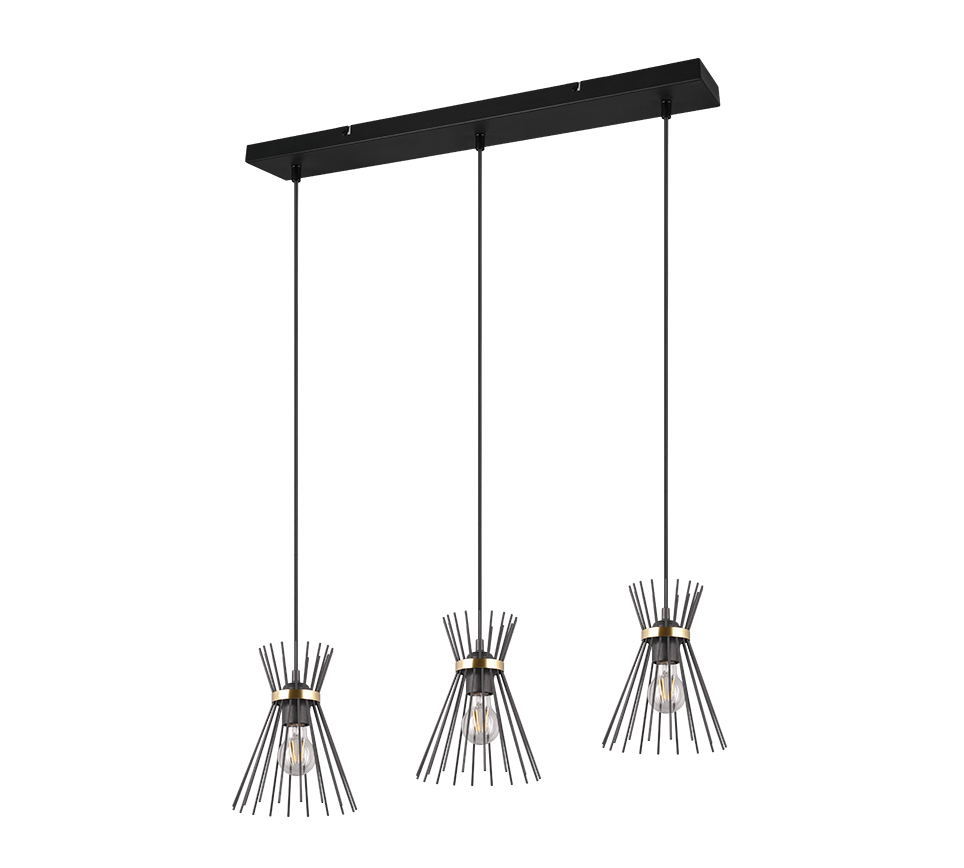 ROD | Pendant | Schwarz-Gold | Metal