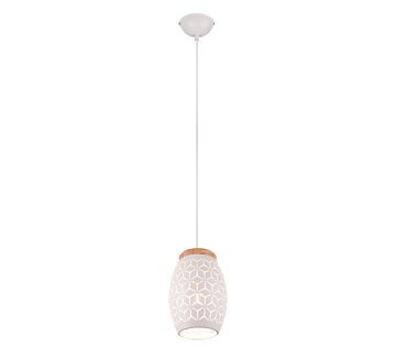 BIDAR | Pendant | White mat | Metal