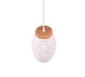 BIDAR | Pendant | White mat | Metal