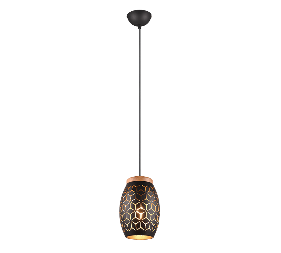 BIDAR | Pendant | Schwarz-Gold | Metal