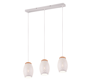 BIDAR | Pendant | White mat | Metal