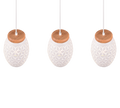 BIDAR | Pendant | White mat | Metal