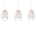 BIDAR | Pendant | White mat | Metal