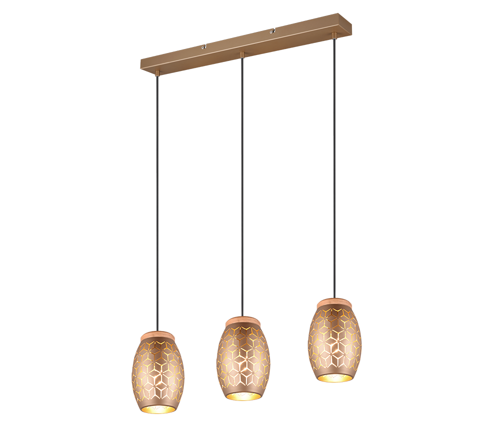 BIDAR | Pendant | Coffee | Metal