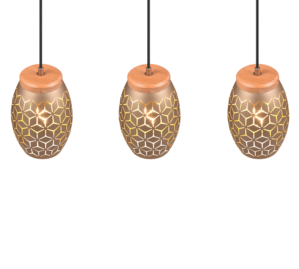 BIDAR | Pendant | Coffee | Metal