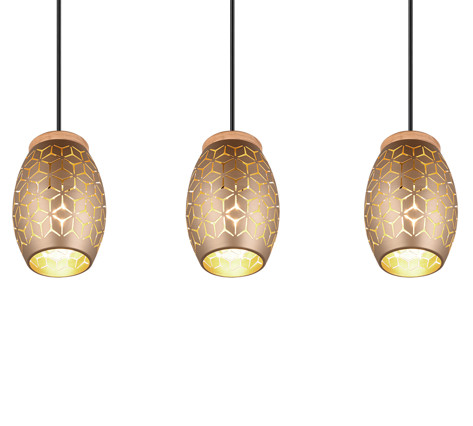 BIDAR | Pendant | Coffee | Metal