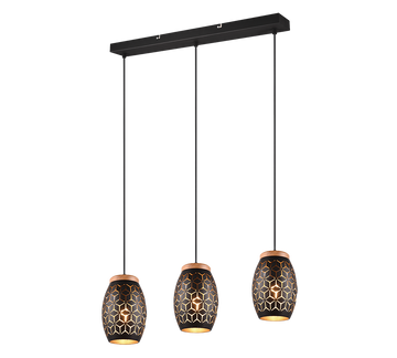 BIDAR | Pendant | Schwarz-Gold | Metal