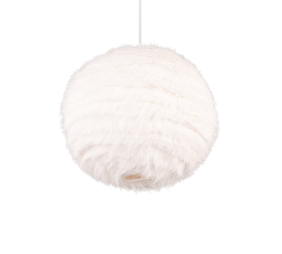 FURRY | Pendant | White | Synthetik Plüsch