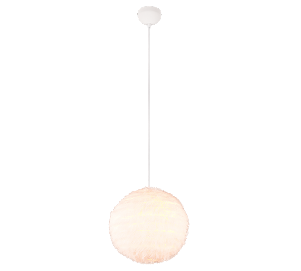 FURRY | Pendant | White | Synthetik Plüsch