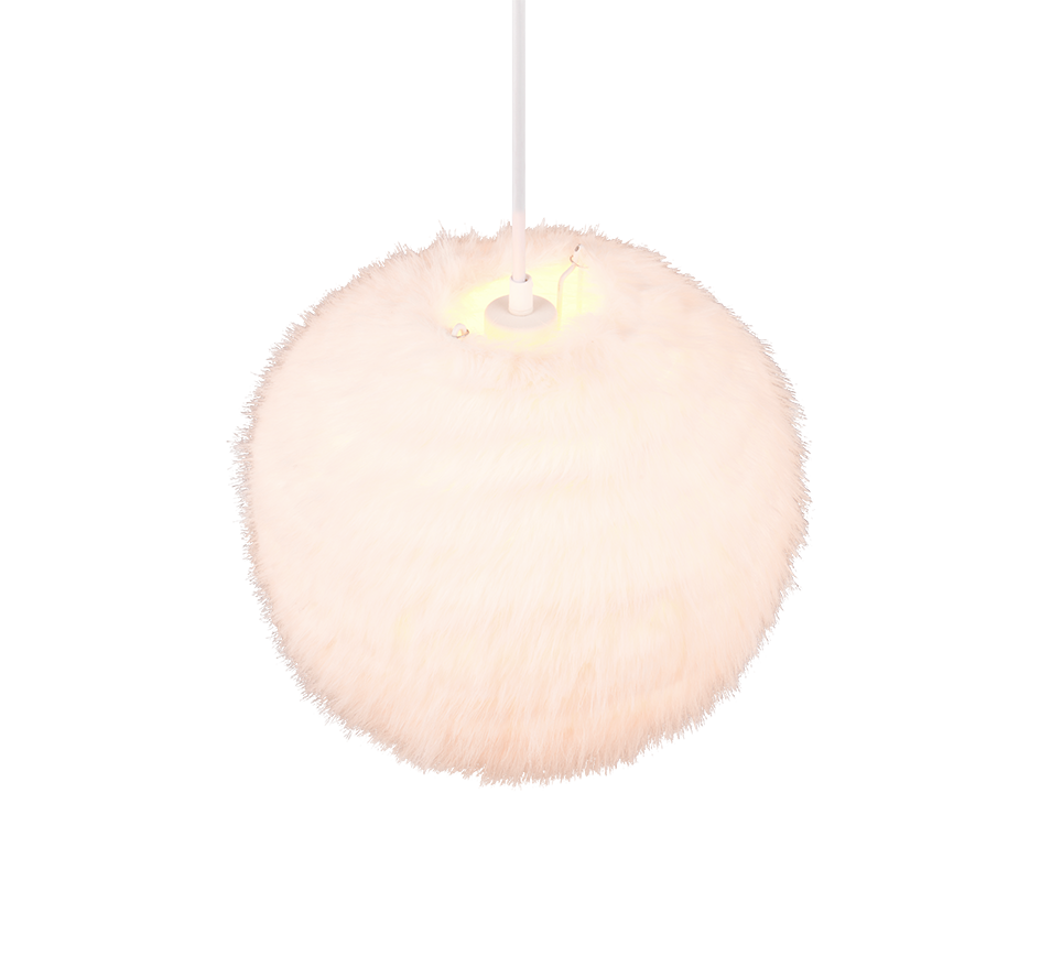 FURRY | Pendant | White | Synthetik Plüsch