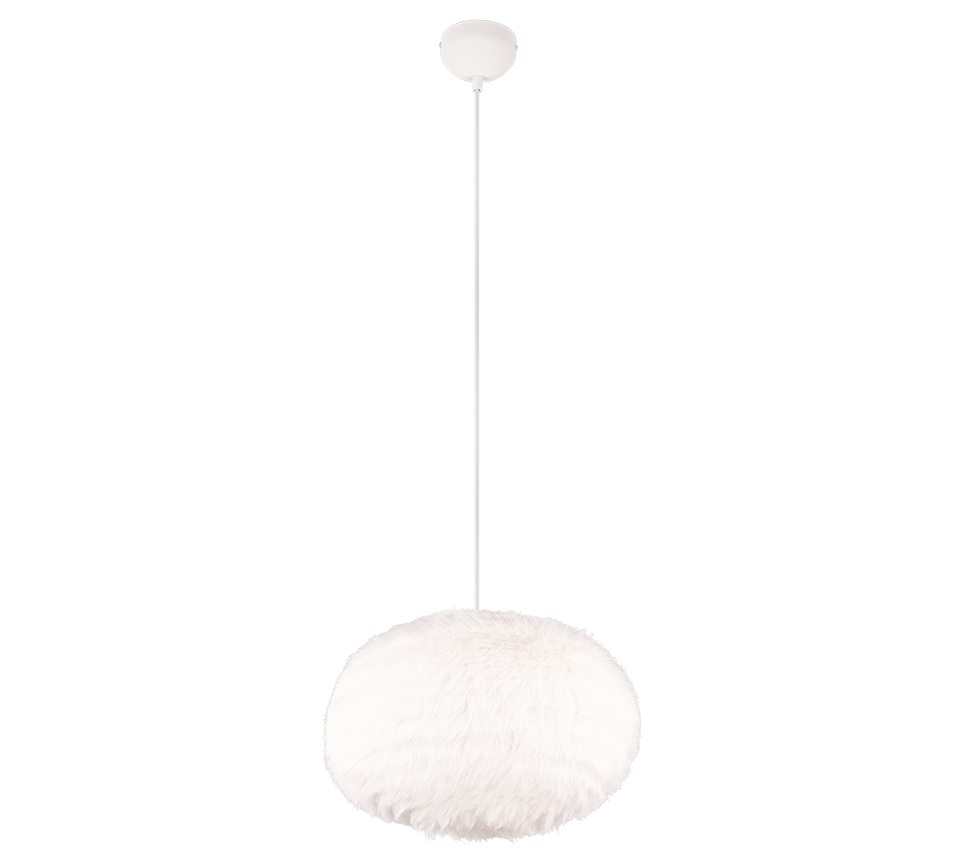 FURRY | Pendant | White | Synthetik Plüsch