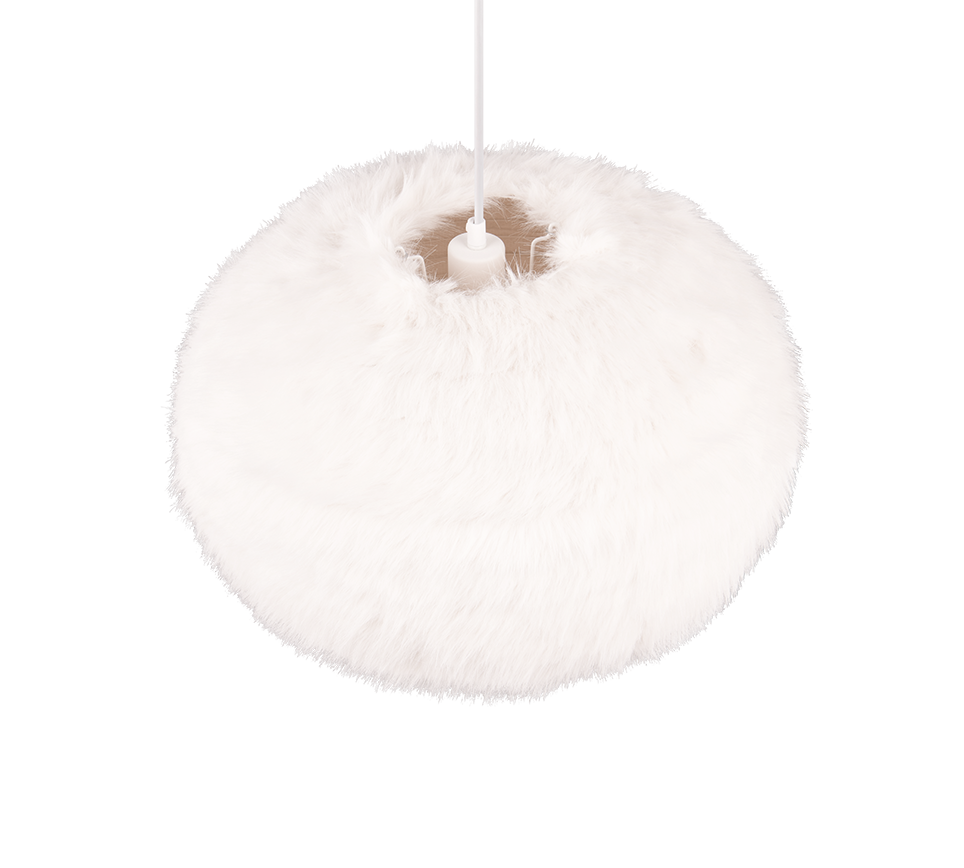 FURRY | Pendant | White | Synthetik Plüsch