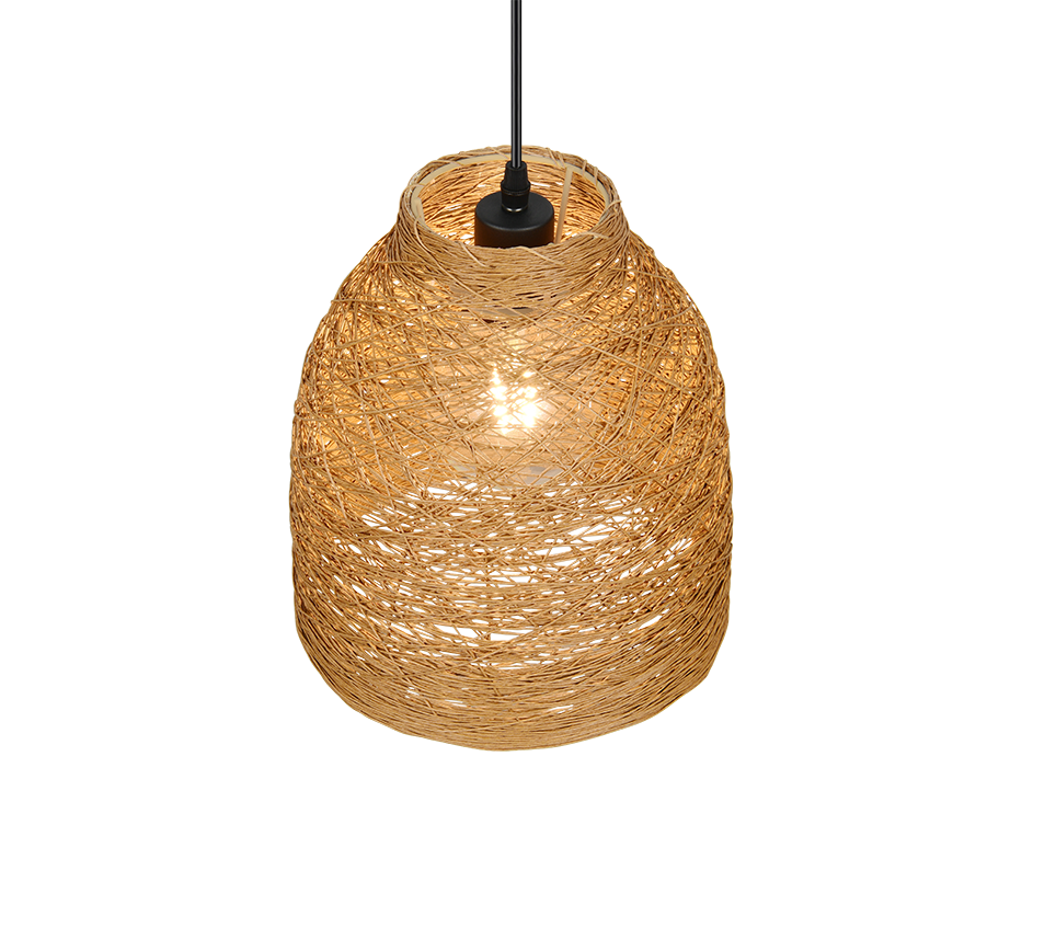 JOELINE | Pendant | Black mat | Papiergarn